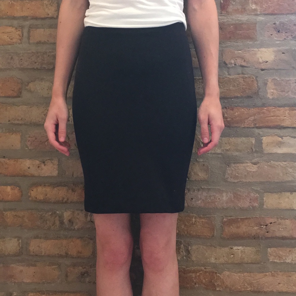 Black pencil skirt
